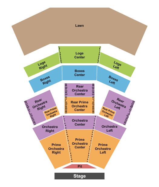 Wolf Trap National Park for the Performing Arts Wolf Trap Seating Chart